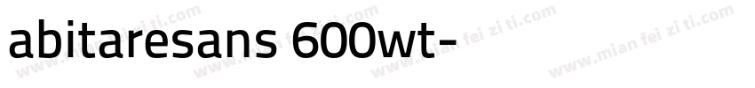 abitaresans 600wt字体转换